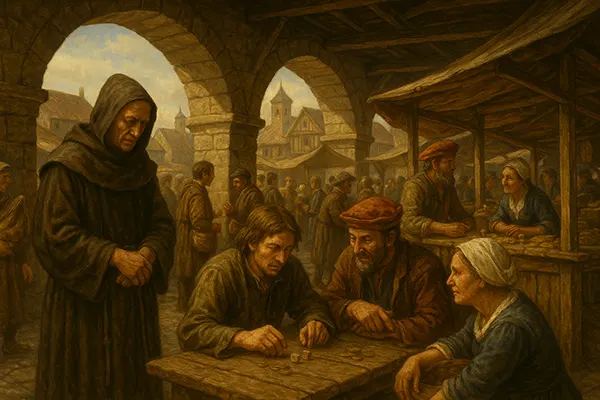 Feira medieval animada